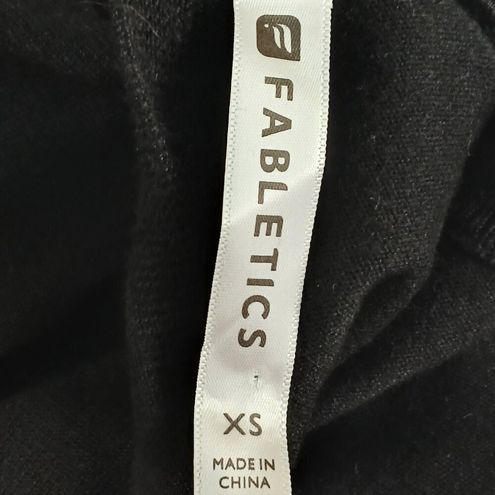 WOMENS FABLETICS BLACK SWEATER, BACKLESS, LONG SLEEVE, SIZE XS - Picture 4 of 8